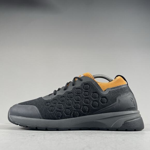 Carhartt Force SD Men’s Size 9 Black Work Shoes Soft Toe Sneakers Lace Up EUC - Picture 1 of 9